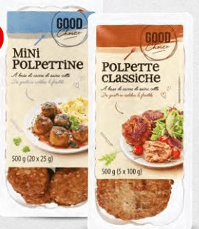 Good Choice polpette assortite 500 g in offerta da ALDI