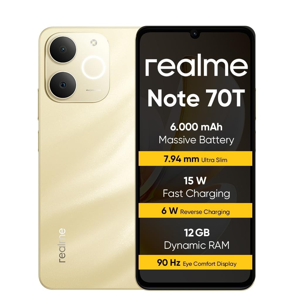 Realme Note 70T SE smartphone in offerta da Comet