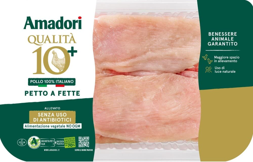 Petto di pollo a fette maxi Qualità 10+ Amadori in offerta da Iper La grande i