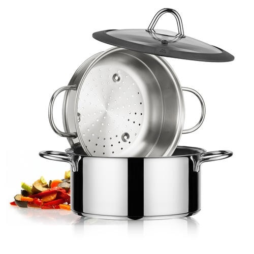 Set Vaporiera Inoxriv Ø 20 cm in offerta da Unieuro