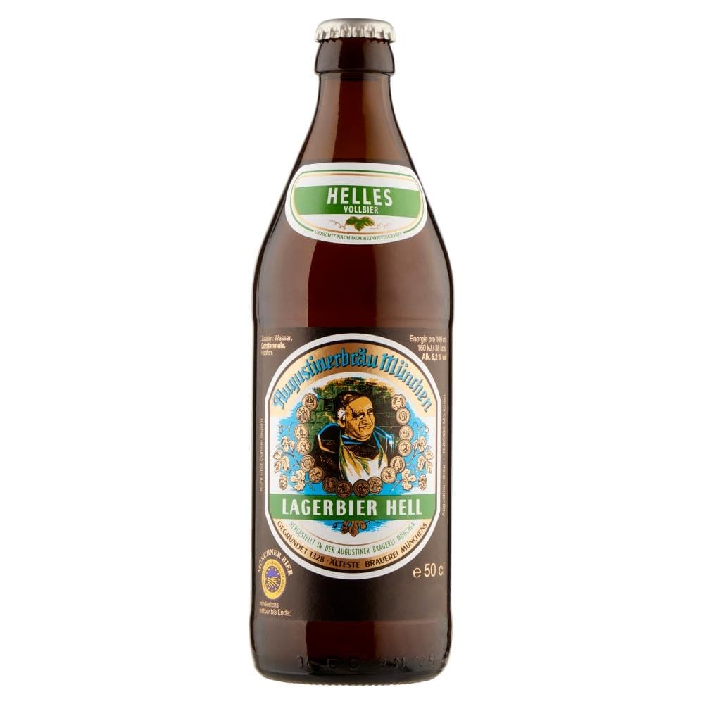 Birra Augustinerbräu München Lagerbier Hell, 500 ml – Carrefour