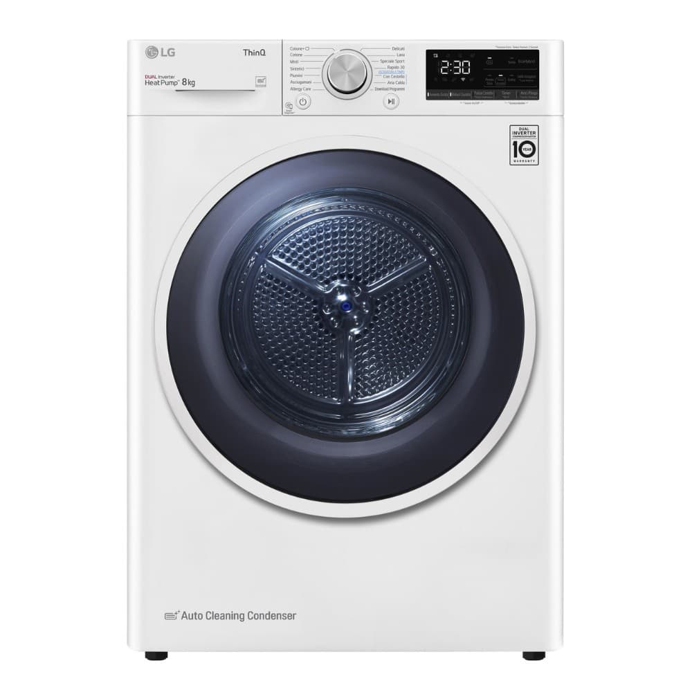 LG asciugatrice RH80V9AVHN, 8 kg – Unieuro