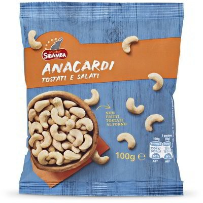 Anacardi Tostati e Salati 100 g Mister Sibamba - Offerta nel negozio Eurospin
