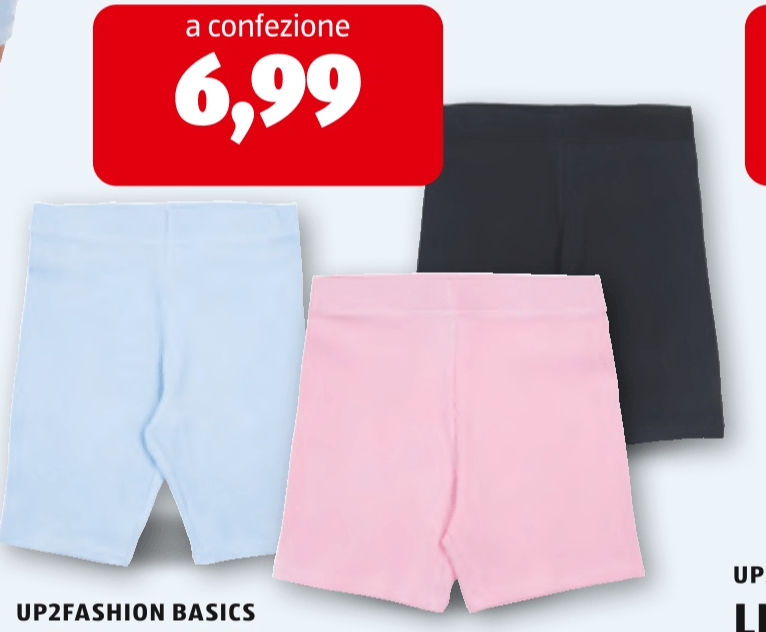 Pantaloncini ciclisti da donna 2 pezzi Up2Fashion Basics in offerta da ALDI