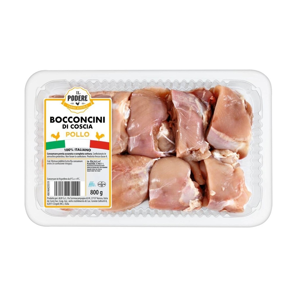 Bocconcini di Coscia di Pollo 800 g Il Podere - Offerta nel negozio ALDI
