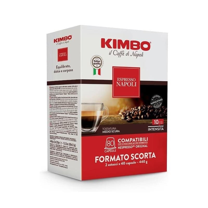 Kimbo capsule compatibili Nespresso, 80 capsule – Comet
