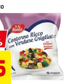 Si Fa Bontà Contorno Ricco con Verdure Grigliate 450 g in offerta da Dpiù