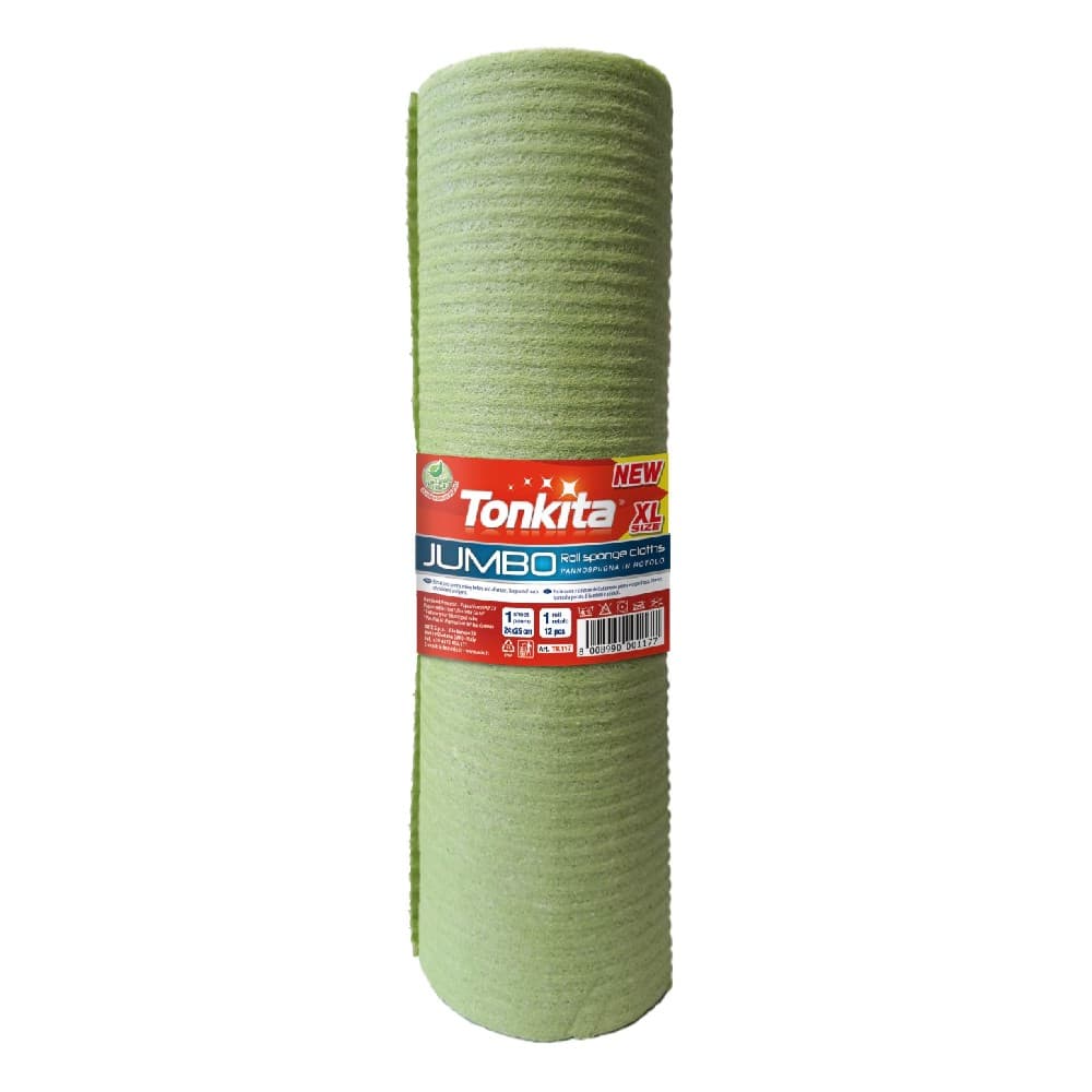 Jumbo Roll Tonkita panno spugna secco in rotolo, 12 panni – Carrefour