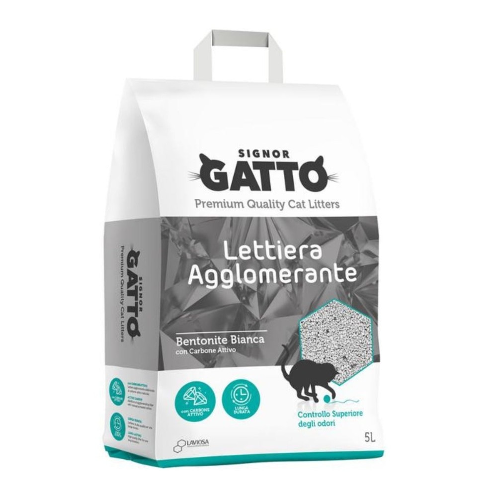 Lettiera agglomerante Signor gatto 5 Lt in offerta da Carrefour