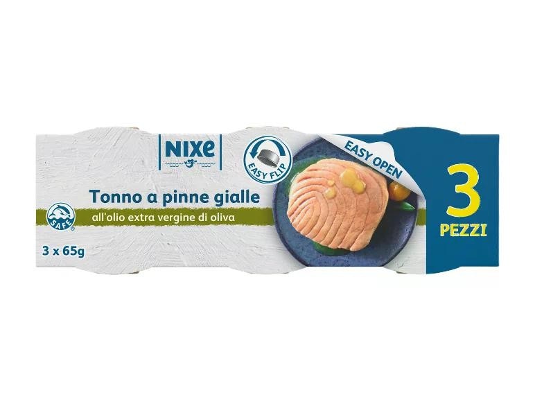 Nixe tonno a pinne gialle 3x 52 g in offerta da Lidl