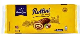 Buon'Ora rollini alla nocciola, 6 pezzi, 222 g – ALDI