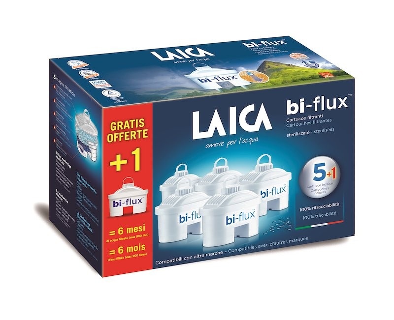 Confezione da 6 filtri per caraffa Laica 6 filtri - Offerta nel negozio Unieuro