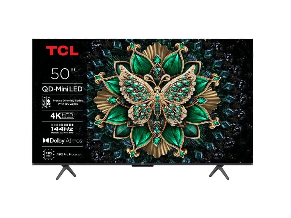 Smart TV 4K Mini LED UHD 50C6K, 50" TCL – Unieuro