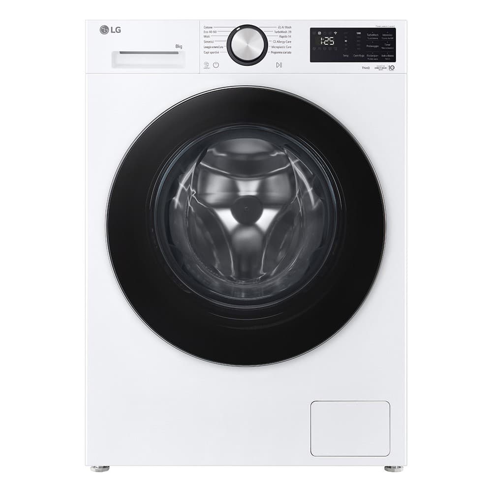 LG lavatrice slim F2NK50S8TLC, 8 kg – Unieuro