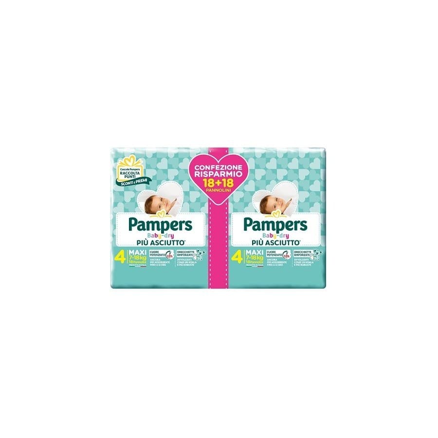 Pannolini Baby Dry Pampers, 36 pezzi – Carrefour