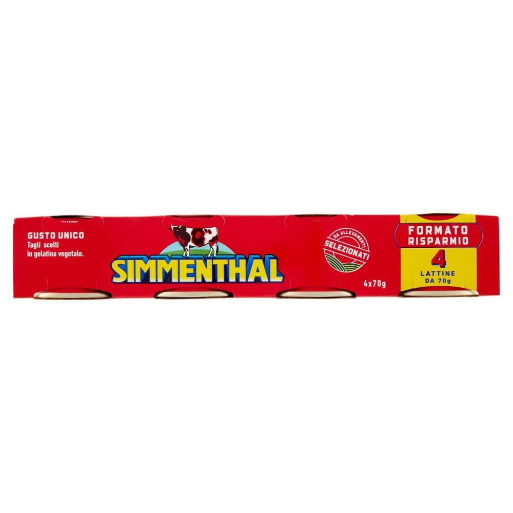 Carne in scatola Simmenthal 4 x 70 g in offerta da Bennet