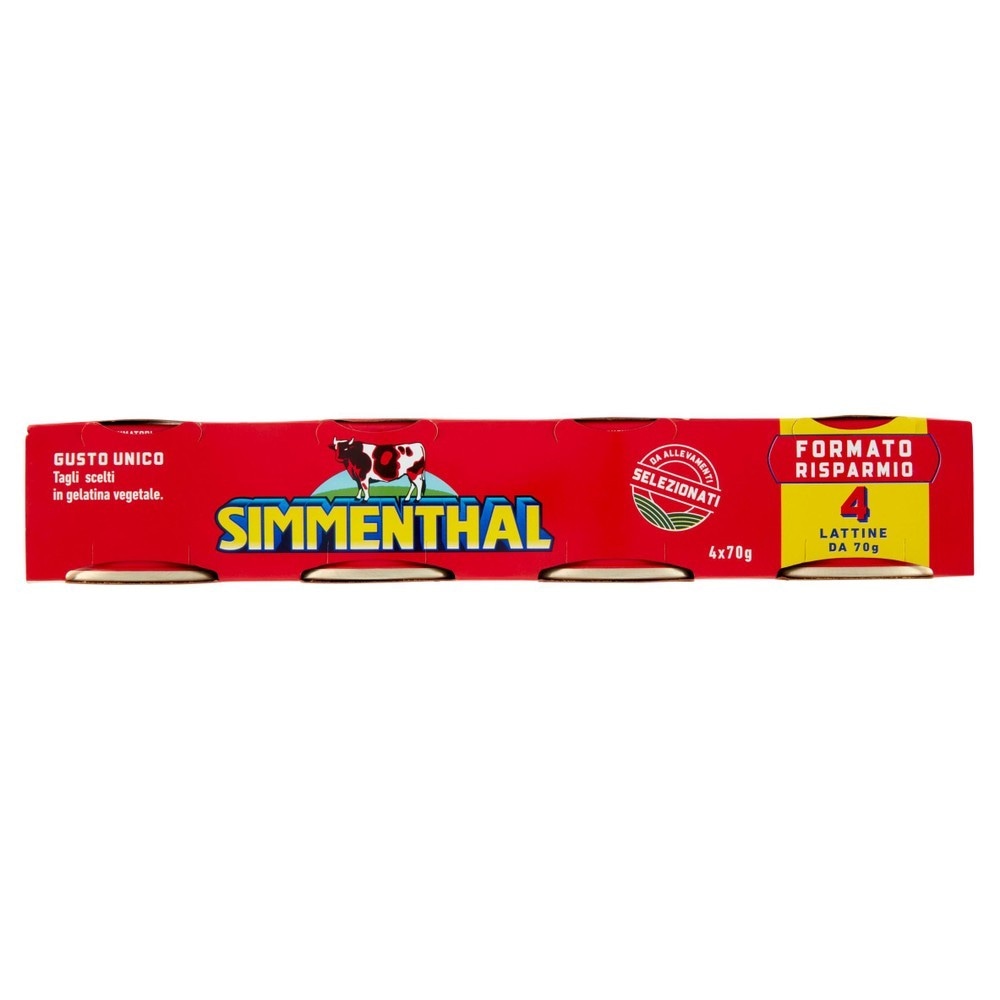 Carne in scatola Simmenthal 4 x 70 g in offerta da Bennet