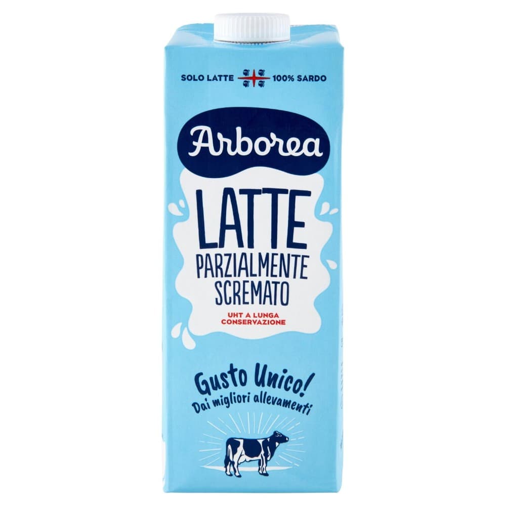 Latte UHT parzialmente scremato Arborea, 1 lt – Panorama
