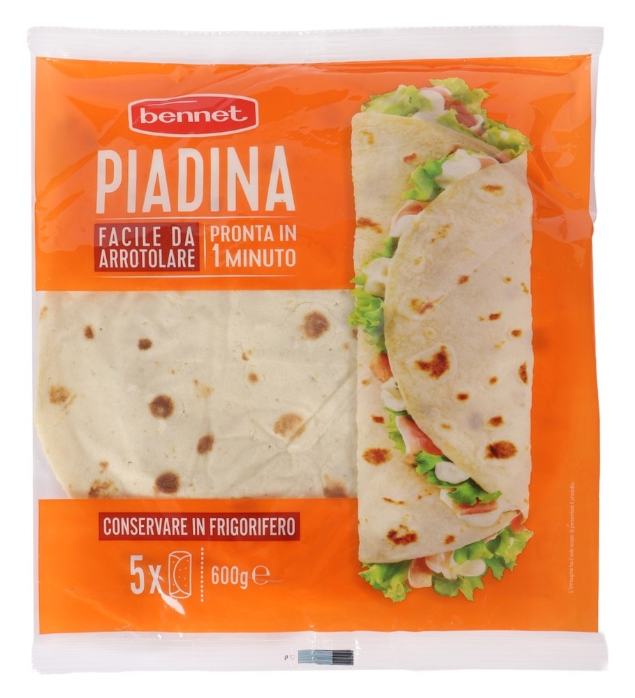 Piadina sfogliata Bennet 600 g in offerta da Bennet