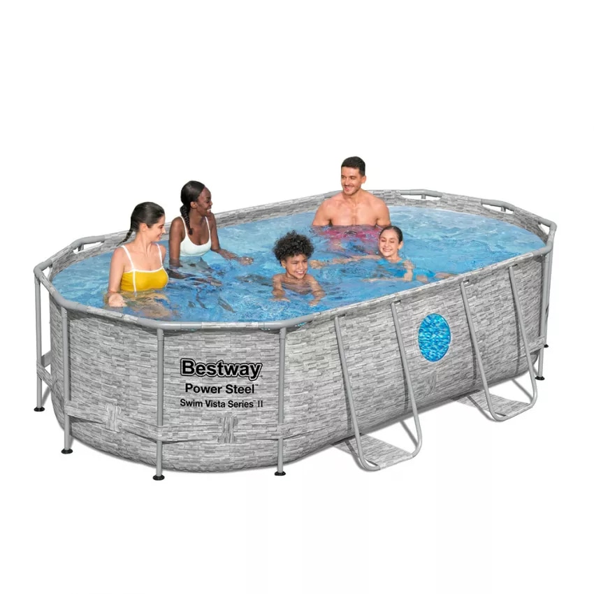 Piscina tubolare ovale Swimvista L427xP250xH100 cm L427xP250xH100 cm Bestway in offerta da Leroy Merlin