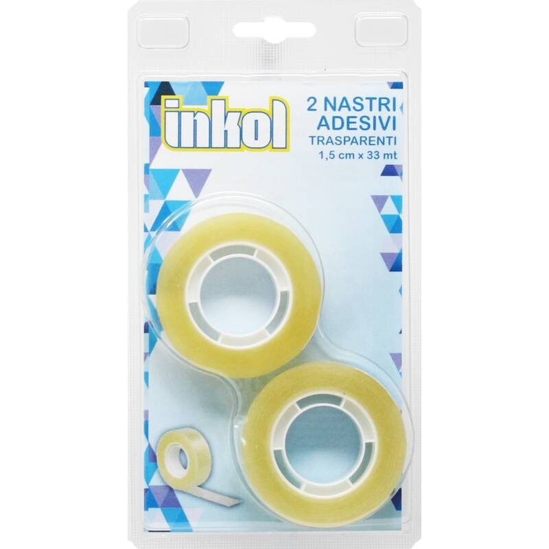 Nastri adesivi trasparenti Inkol 2 nastri in offerta da Il Gigante
