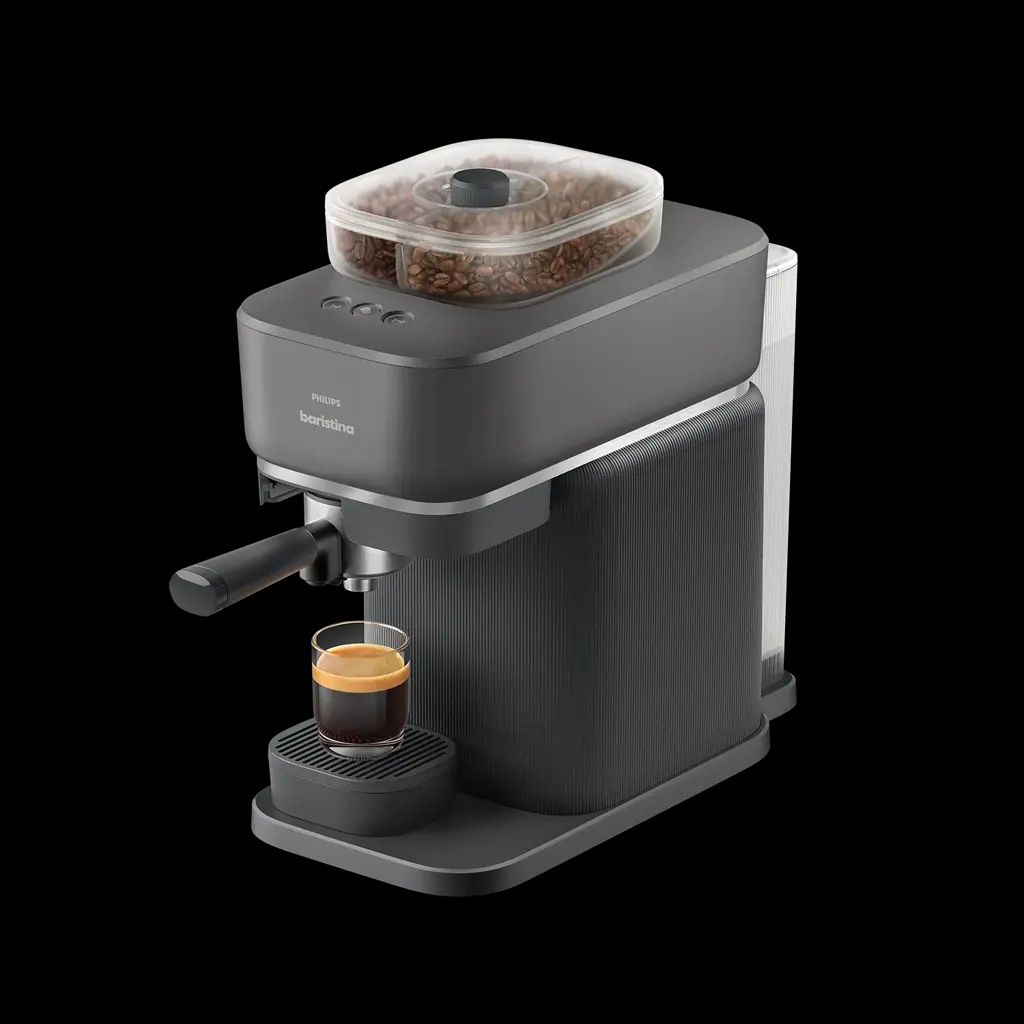 Macchina da caffè Baristina con Bean Swap nera Philips in offerta da Unieuro