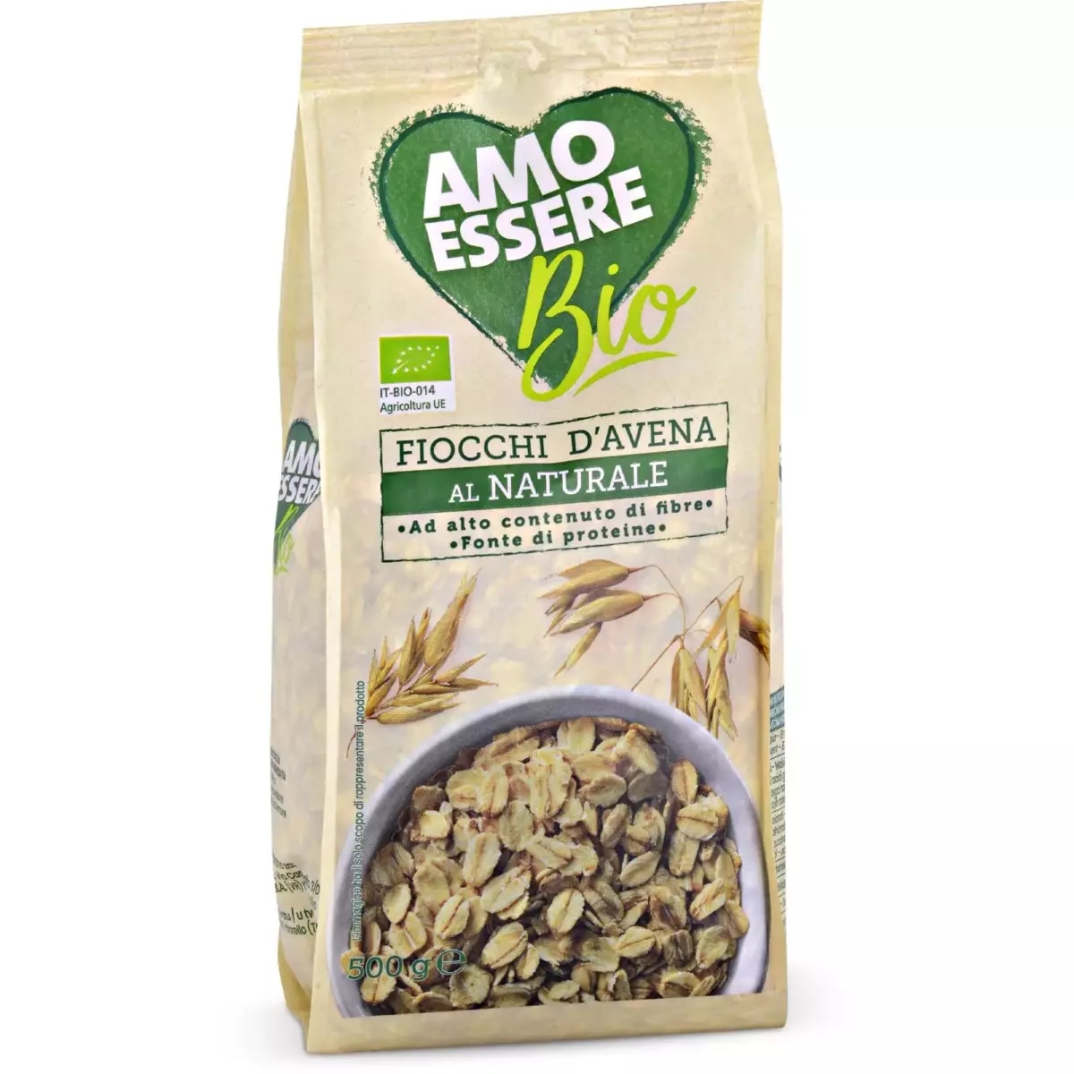 Fiocchi d'avena al naturale 500 g AMO ESSERE in offerta da Eurospin