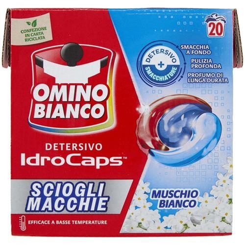 Omino Bianco Detersivo predosato Idrocaps 20 caps in offerta da Carrefour