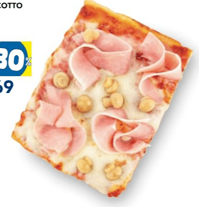 Pizza prosciutto cotto e funghi in offerta da Esselunga