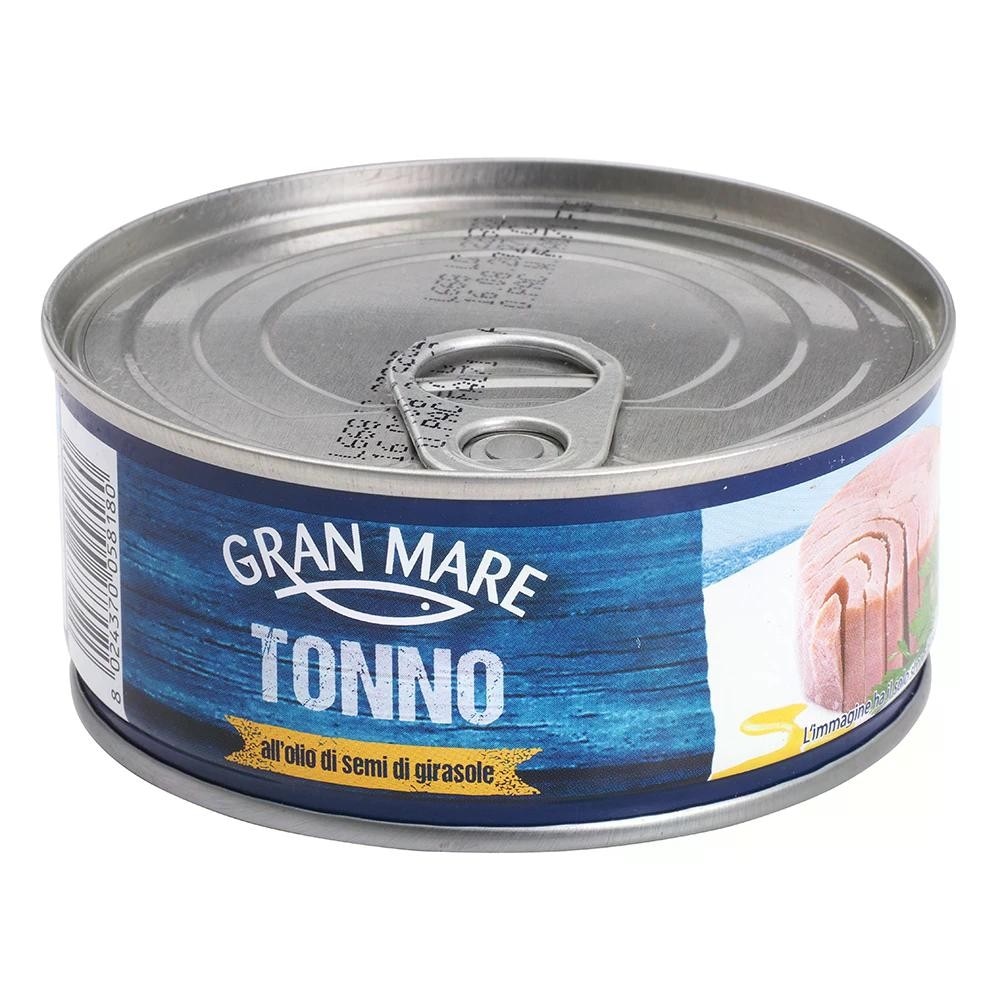 Gran Mare tonno in olio di semi di girasole 6 x 80 g = 480 g in offerta da Penny