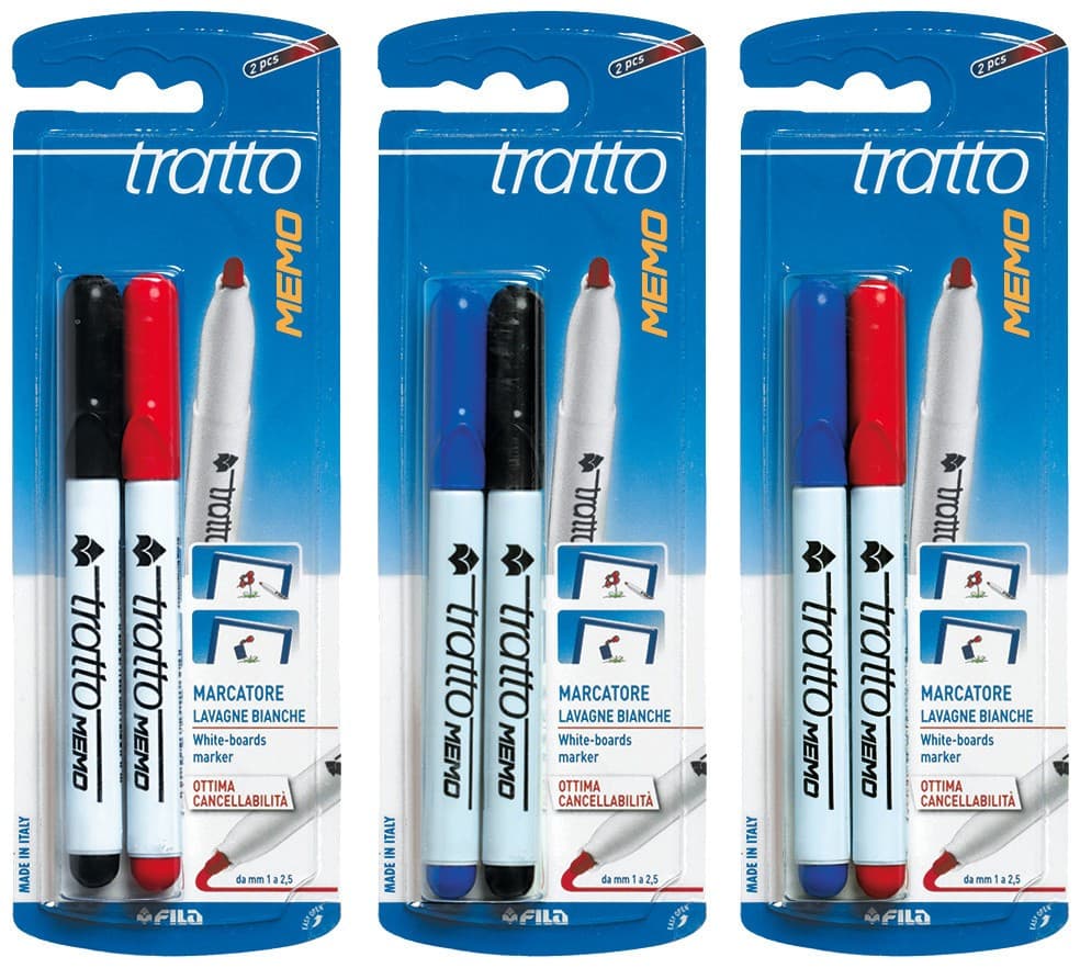 Pennarelli per lavagna tratto memo Fila conf. da 2 in offerta da Bennet
