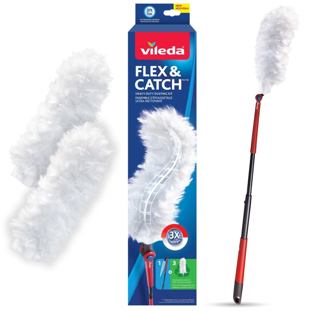 Vileda Flex & Catch Dusting kit sistema Long Handle 1 kit + 1 ricambio in offerta da Bennet