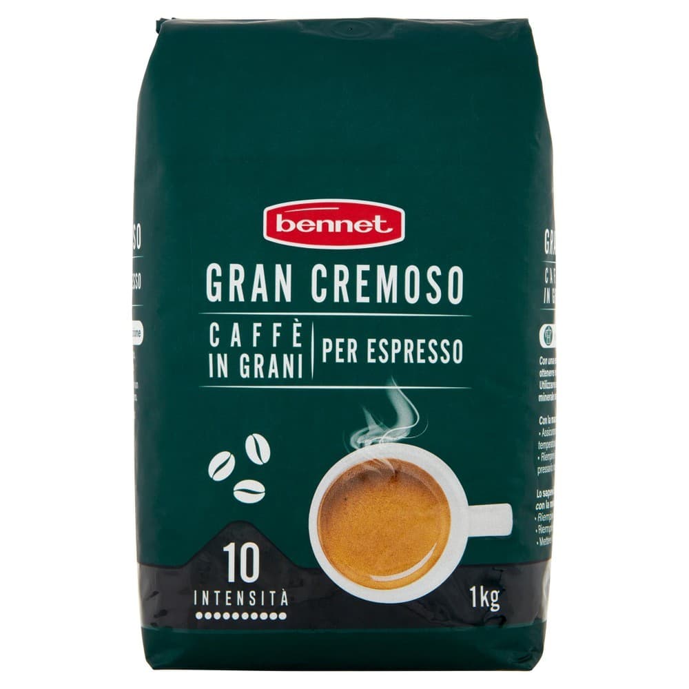 Caffè in grani per espresso gran cremoso Bennet, 1 kg – Bennet