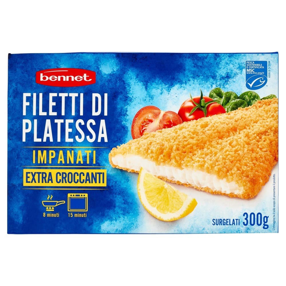 Filetti di Platessa Surgelati 300 g Bennet in offerta da Bennet