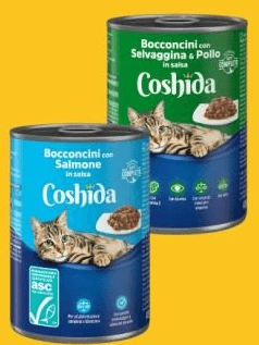 Coshida bocconcini per gatto 415 g confezione in offerta da Lidl