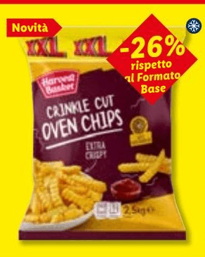 Harvest Basket patatine fritte con taglio ondulato, 2,5 kg – Lidl