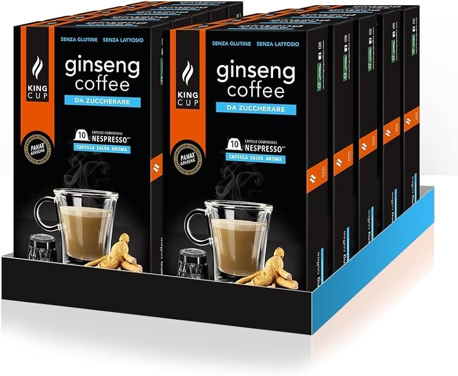 King Cup capsule caffè al ginseng 10 pezzi in offerta da Esselunga