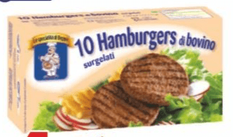 10 Hamburgers di Bovino 750 g Le Specialità di Beppe in offerta da MD