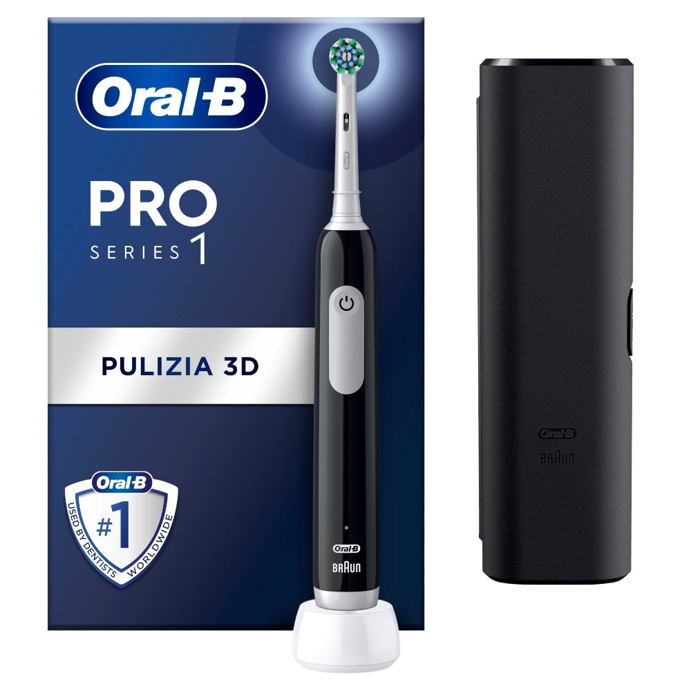 Oral-B Spazzolino elettrico Pro 1 Black con custodia - Offerta nel negozio Euronics