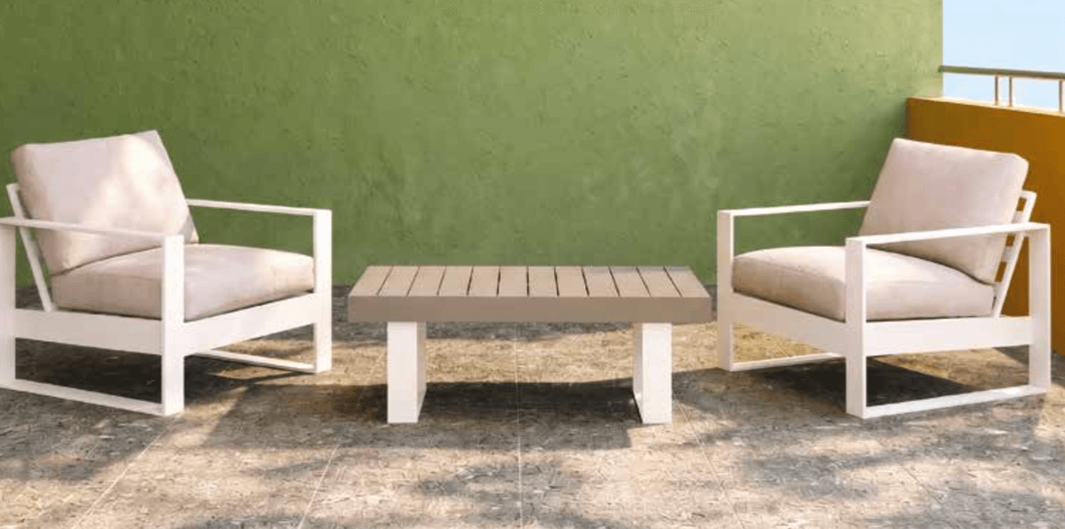Set 2 poltrone da giardino Las Vegas Naterial in offerta da Leroy Merlin