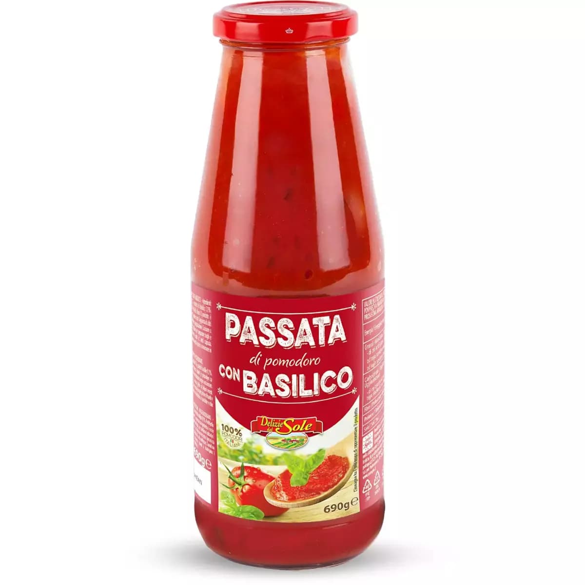 Passata di pomodoro con basilico, 690 g AMO ESSERE – Eurospin