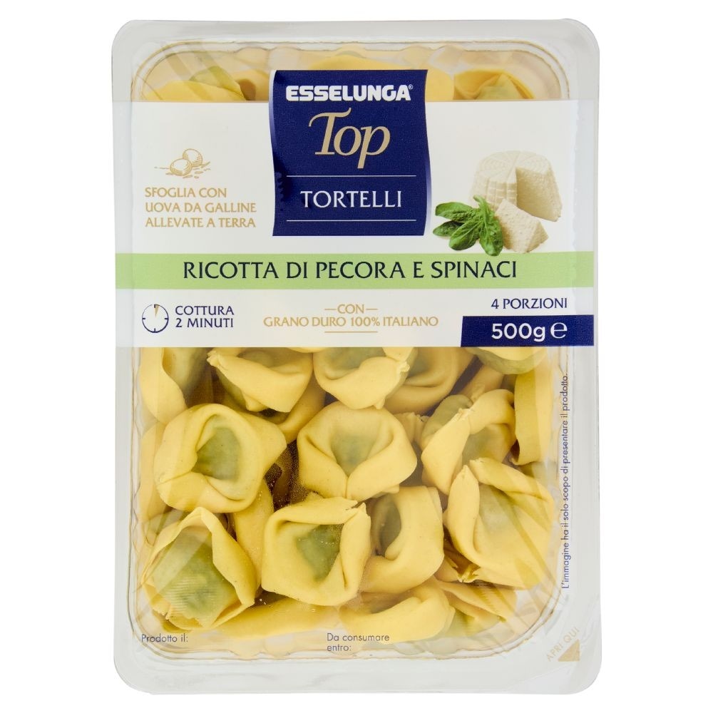Tortelli freschi Esselunga Top 500 g in offerta da Esselunga