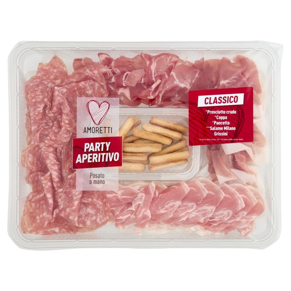 Salumi tagliere famiglia 260 g Amoretti Party Aperitivo in offerta da MD