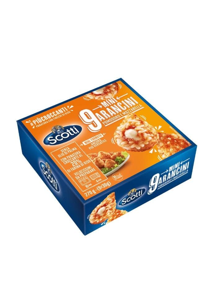 Mini arancini pomodoro e mozzarella surgelati Risoscotti, 270 g Riso Scotti – Bennet