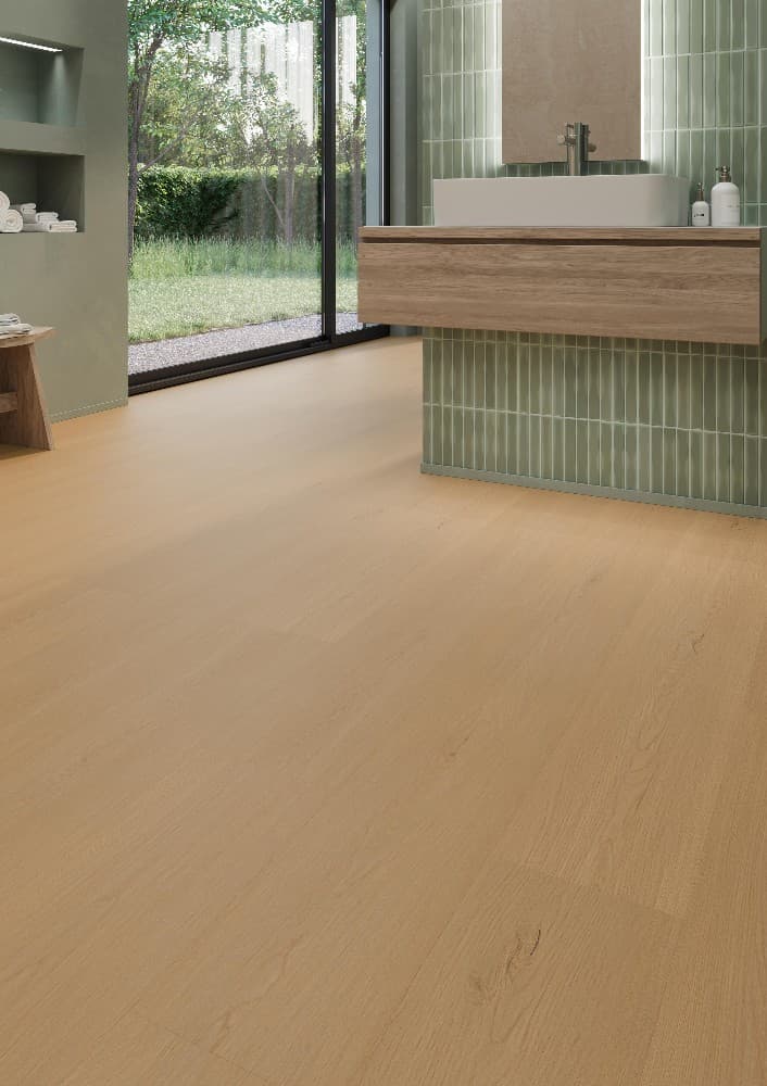 Pavimento SPC Watou Cork rovere naturale, 22,5x122 cm - Sp. 5 mm – Leroy Merlin