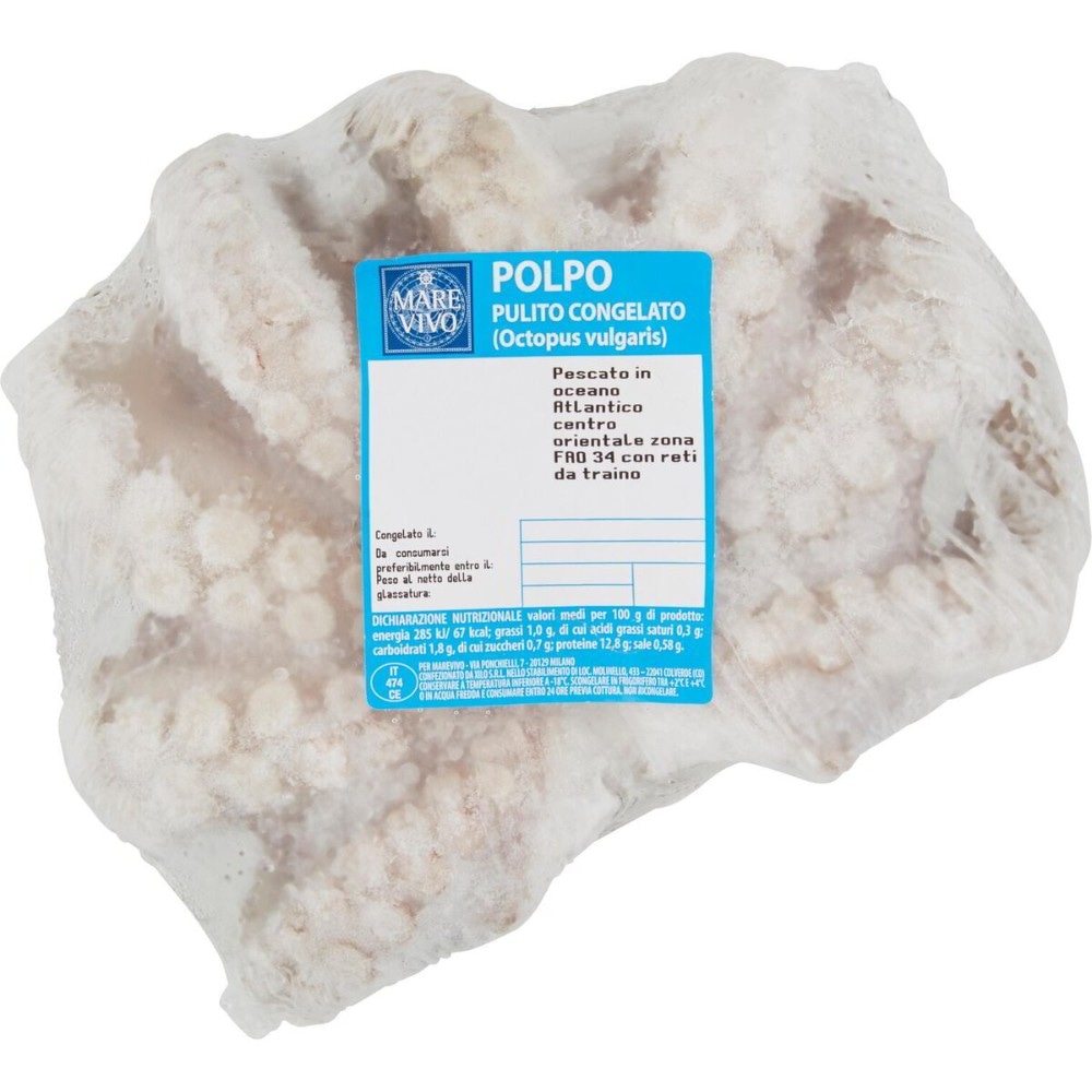 Polpo pulito congelato Marevivo in offerta da Iper La grande i