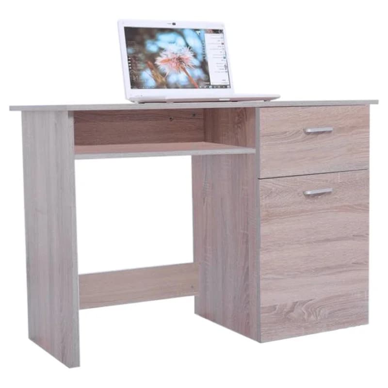 Scrivania 1 anta e 1 cassetto in MDF 100 x 50 x 73 cm in offerta da Iper La grande i