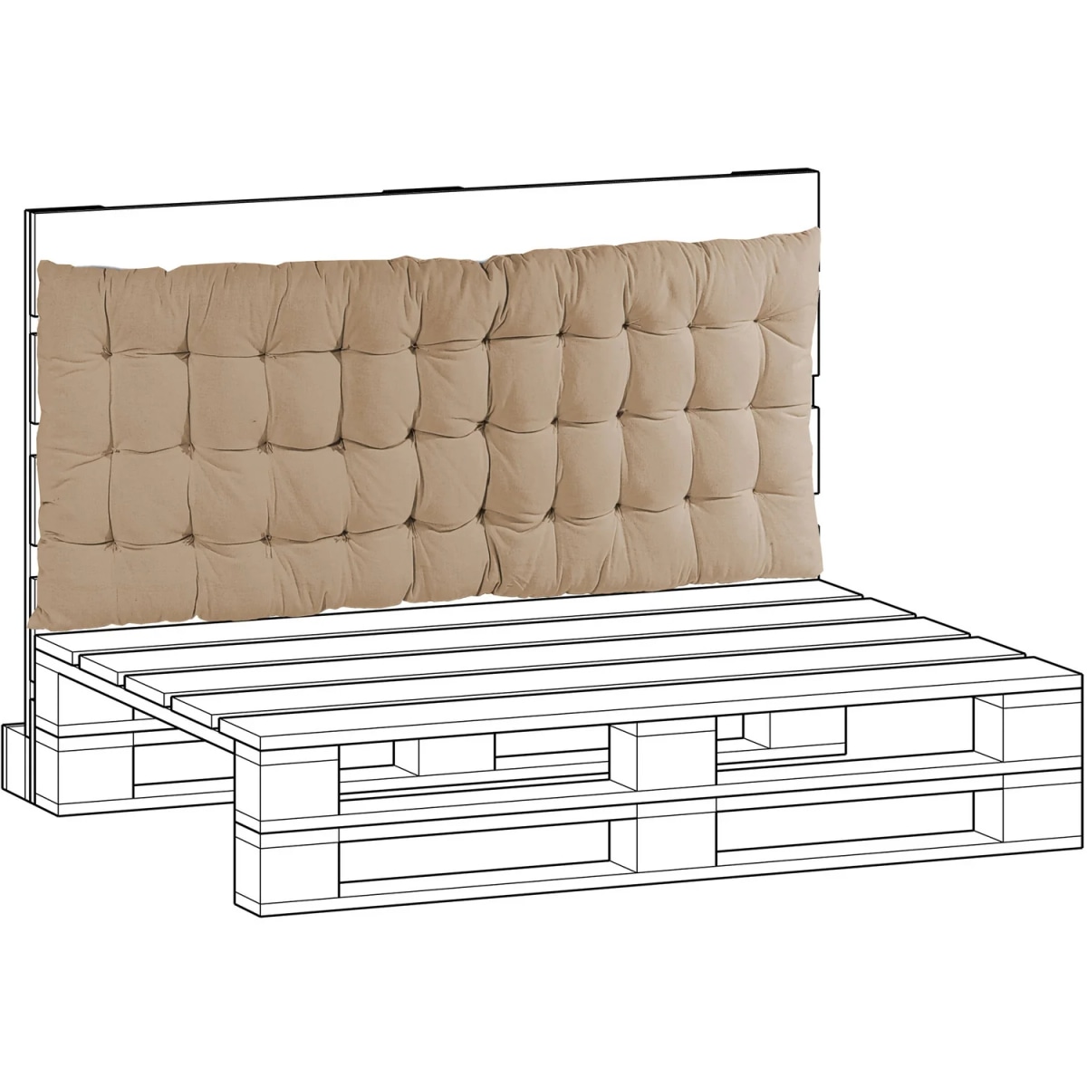 Cuscino schienale pallet - Offerta nel negozio Happy Casa