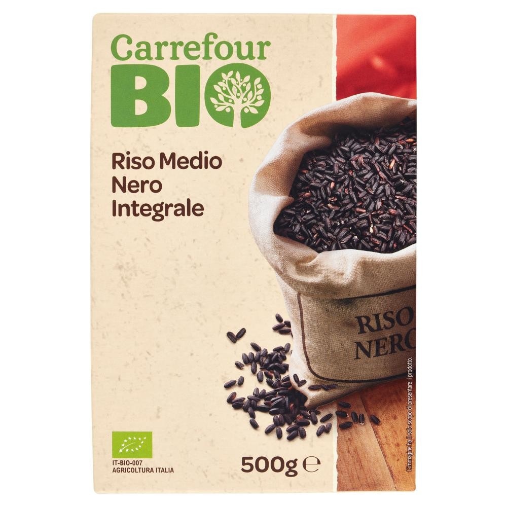 Riso Integrale Nero Bio 500 g Carrefour Bio in offerta da Carrefour