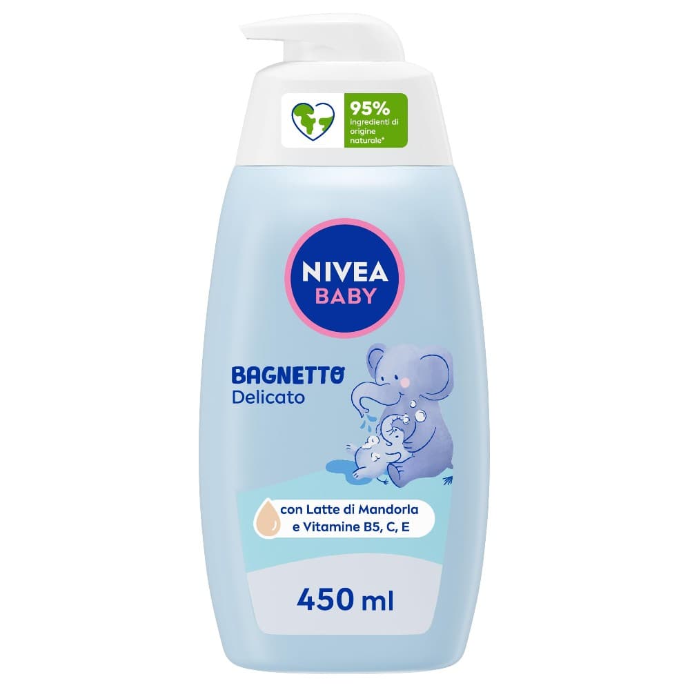 Detergente delicato bagnetto Nivea Baby, 450 ml – Bennet